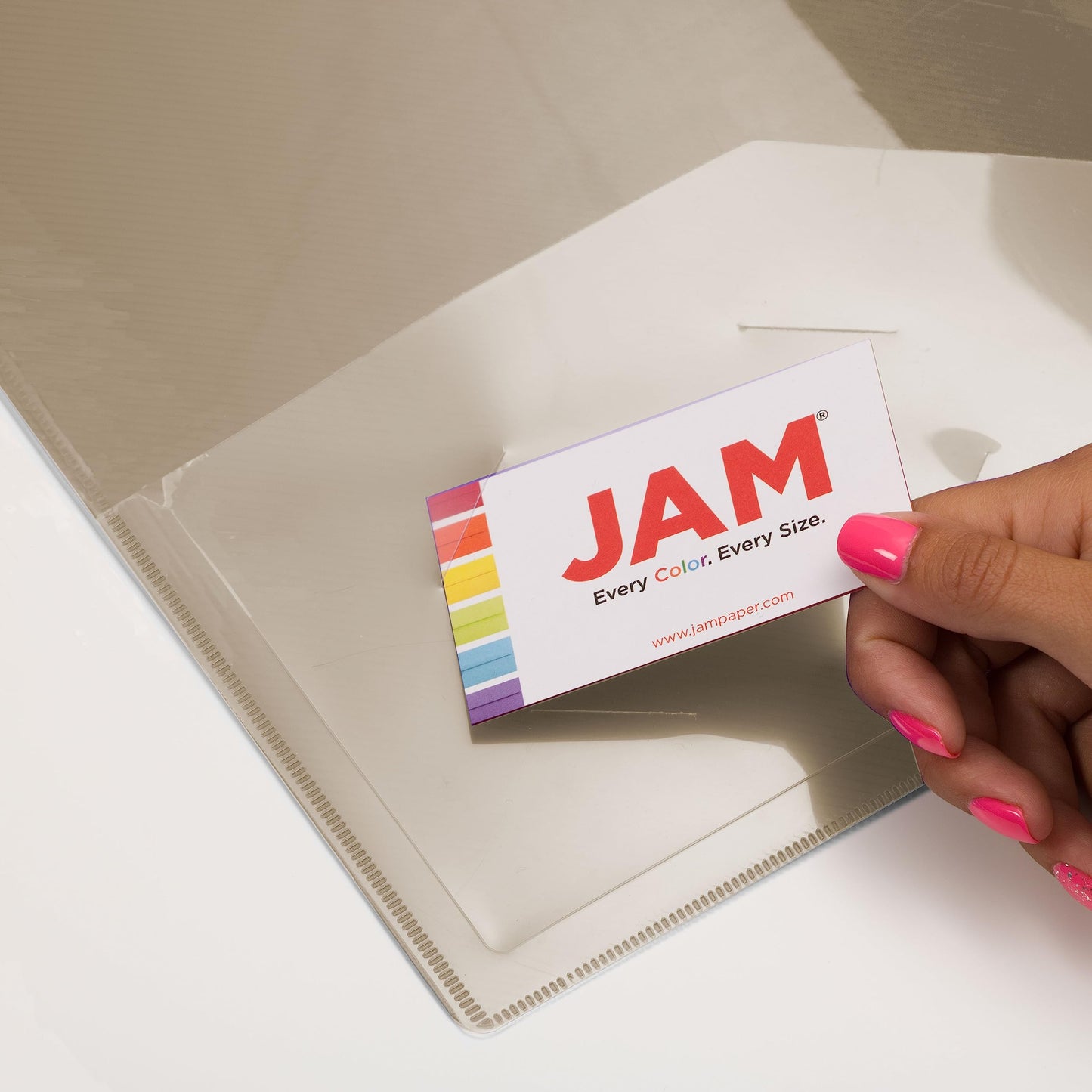 JAM PAPER Plastic 2 inch Binder - Smoke Grey 3 Ring Binder - Sold Individually
