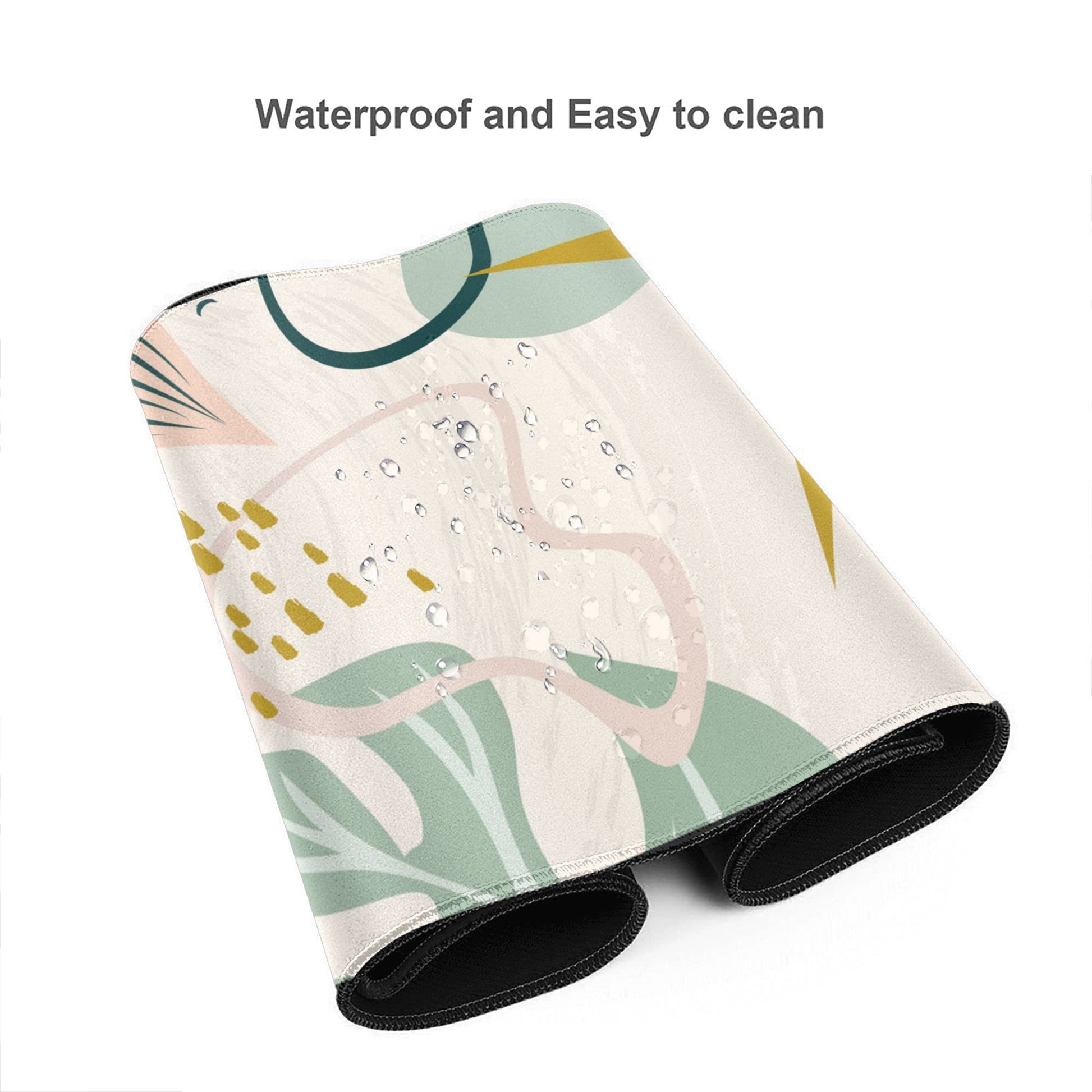 Desk Mat,Tropical Leaves Summer Plants Extended Gaming Mouse Pad for Office Work & Game,Computer