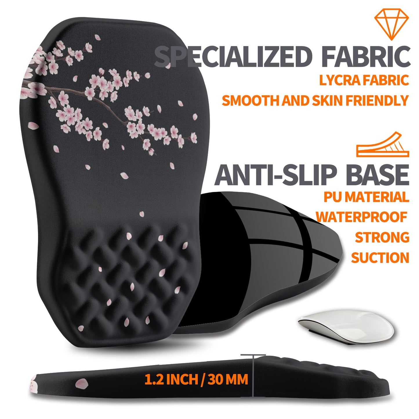 Armanza Ergonomic Slope Mouse Pad Wrist Support, Wrist Rest Mousepad for Carpal Tunnel Pain Relief