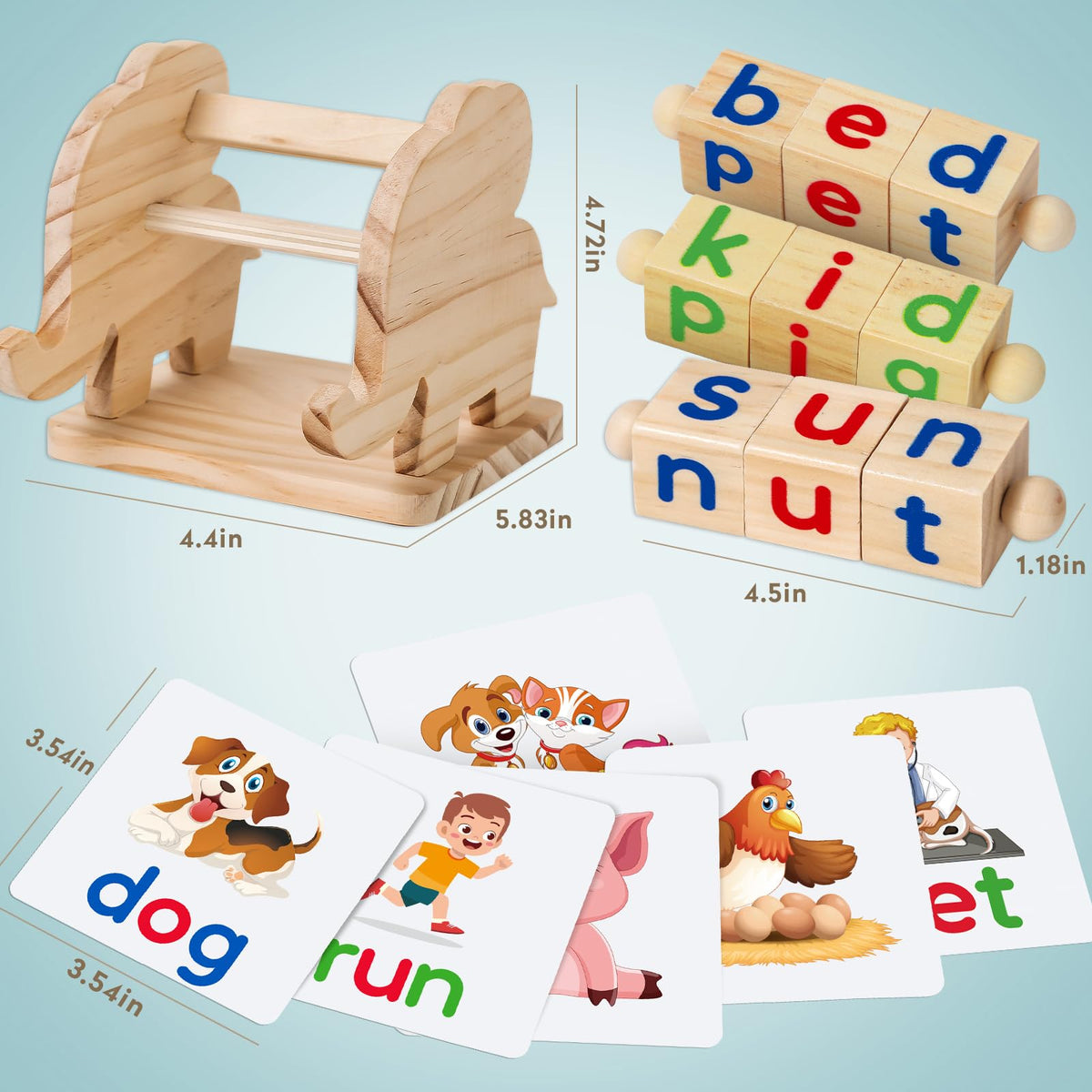 Montessori Educational Toy，Learning Activities Gift for Kid 3-6 Year