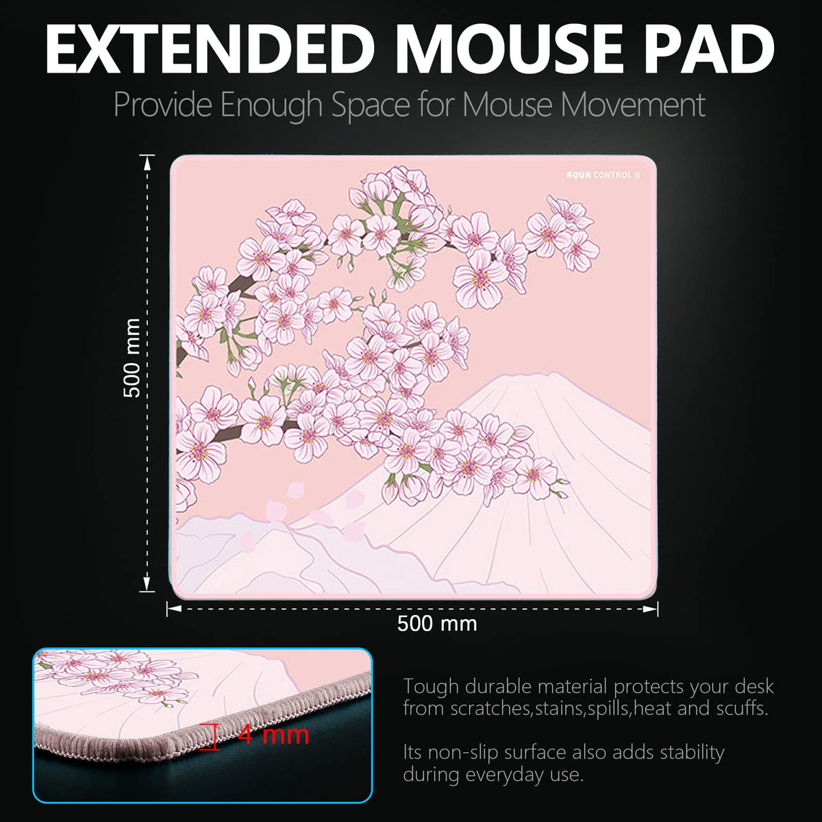 X-Raypad Aqua Control 2 Gaming Mouse Pad, Ultra-High Precision Mouse Pad with Perfect Speed and