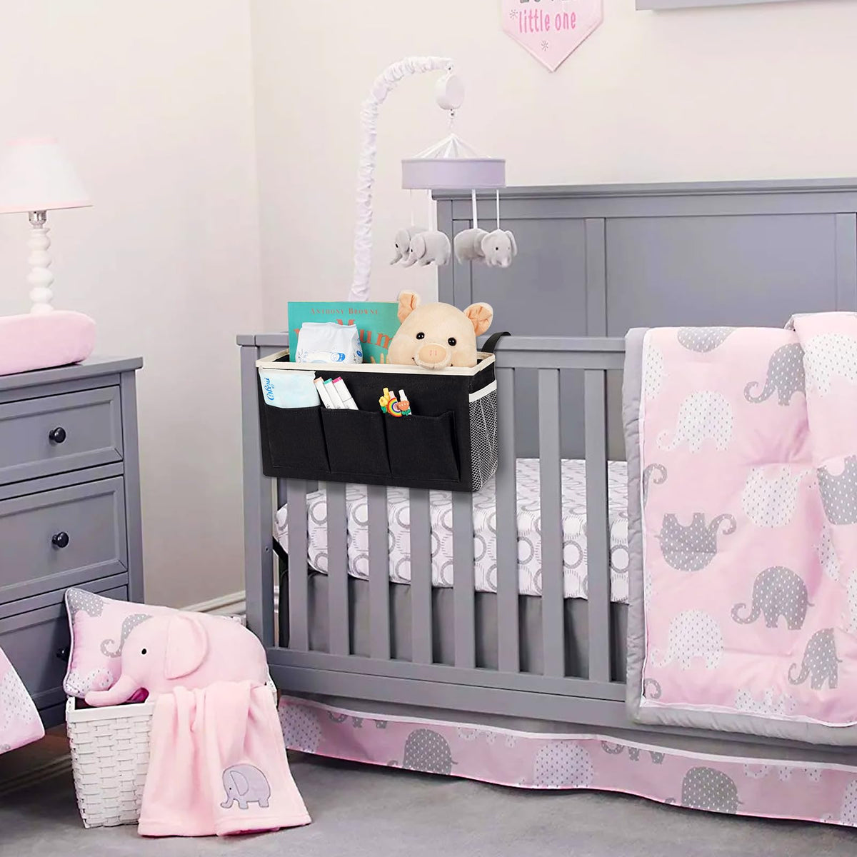 Ozzptuu Bedside Caddy Bedside Storage Bag for Headboards/Bunk Bed