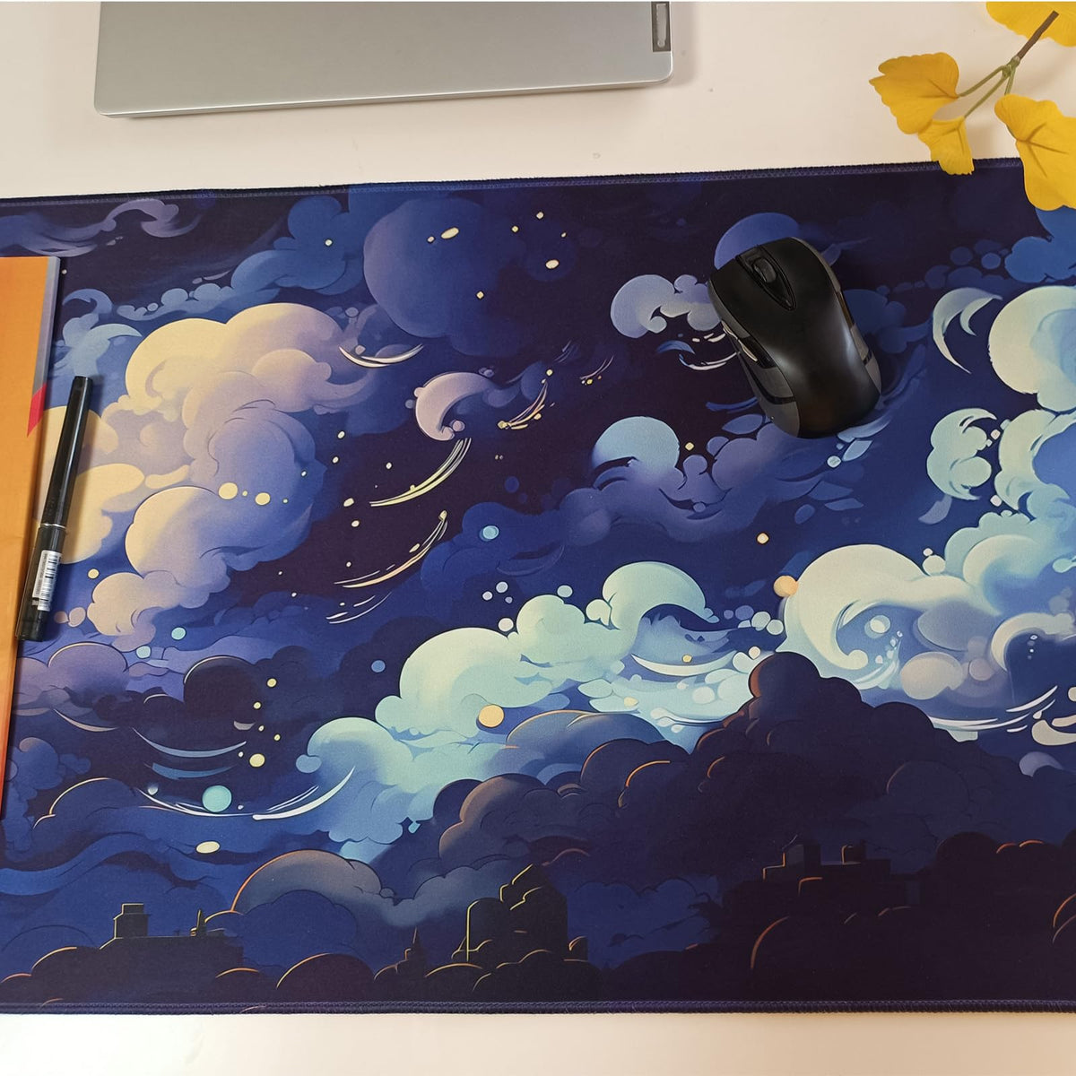 Pastel Large Mouse Pad Blue Desk Mat Aesthetic Sky Kawaii Gaming Mouse Pad XXL Keyboard Computer