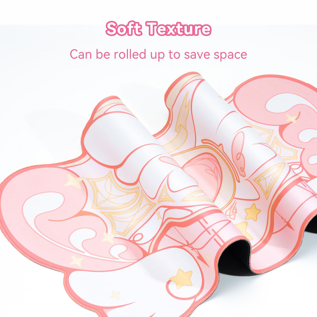 GeekShare Large Gaming Mouse Pad Kawaii Pink Non-Slip Rubber Back Mouse Pad Big Waterproof Desk Mat