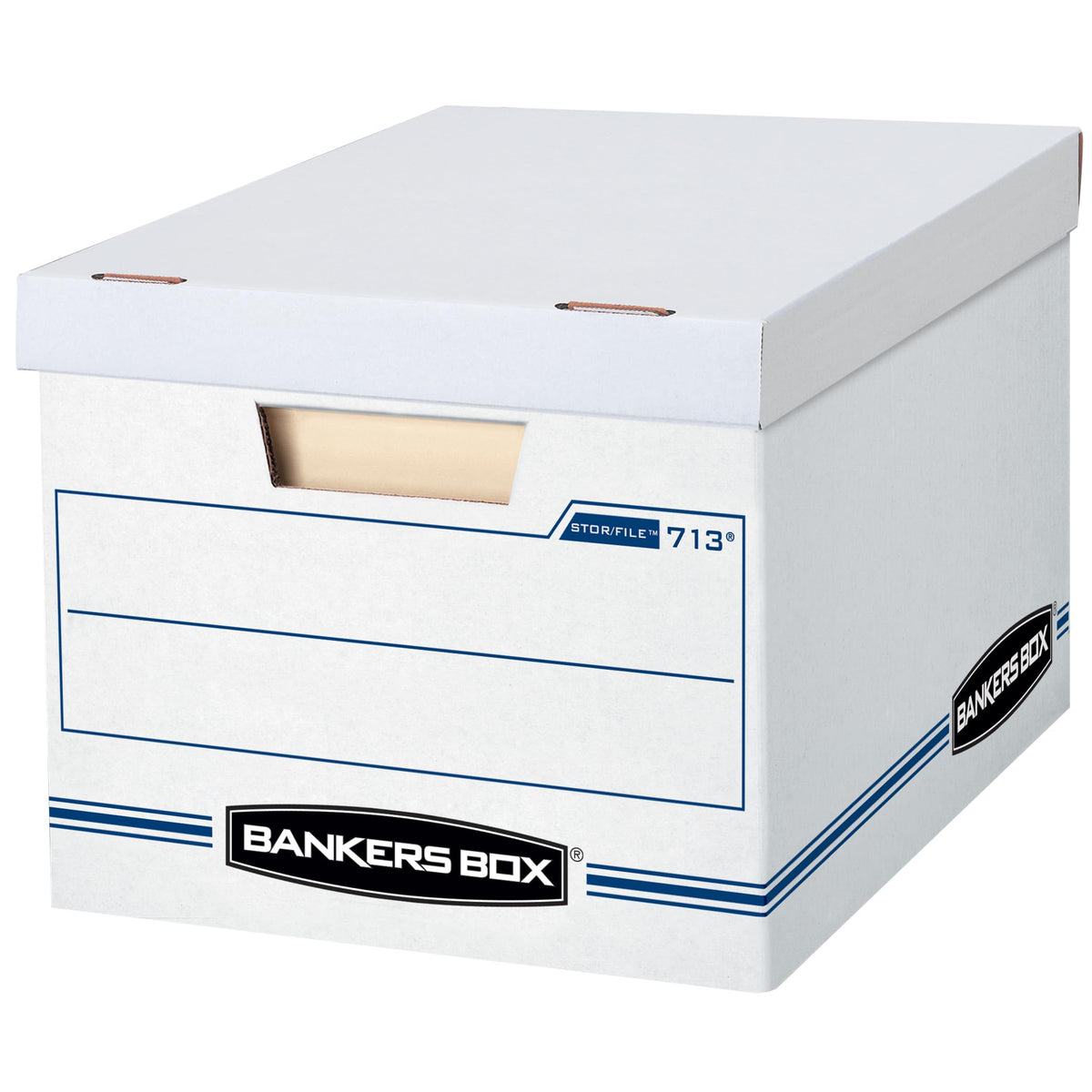 Bankers Box 12-Pack Basic-Duty File Storage Box with Lid, Letter/Legal