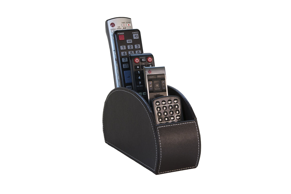 Osco Faux Leather 5 Part Remote Organiser - Brown, BPURO1