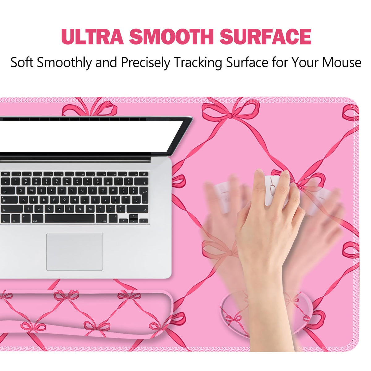 ToLuLu Large Mouse Pad Desk Pad Set, 4PCS Wrist Rest Support XXL Desk Mat