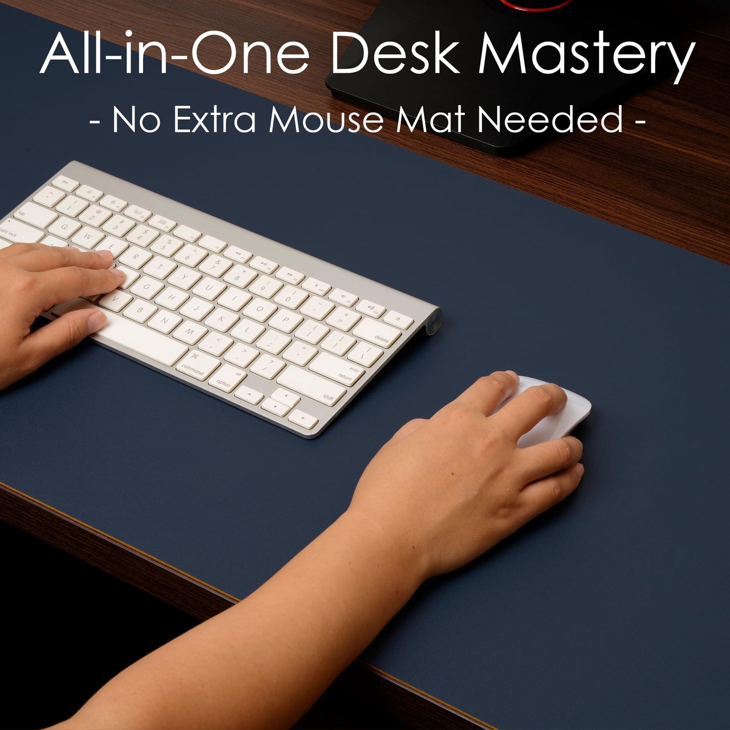 Leather Desk Pad Protector, Waterproof Mouse Pad, PU Desk Mat, Office Desk Cover, Desk Writing Mat