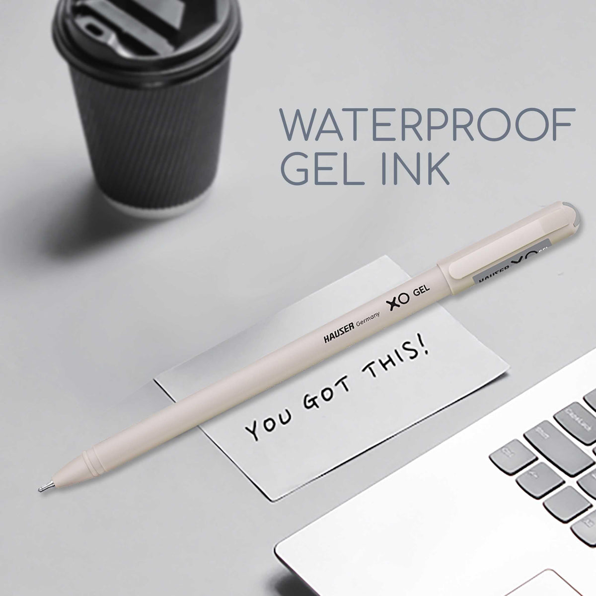 Hauser XO Gel Pen Stand | Sleek Body & Minimalistic Design With Matt Finish | Solid Body Type, Low