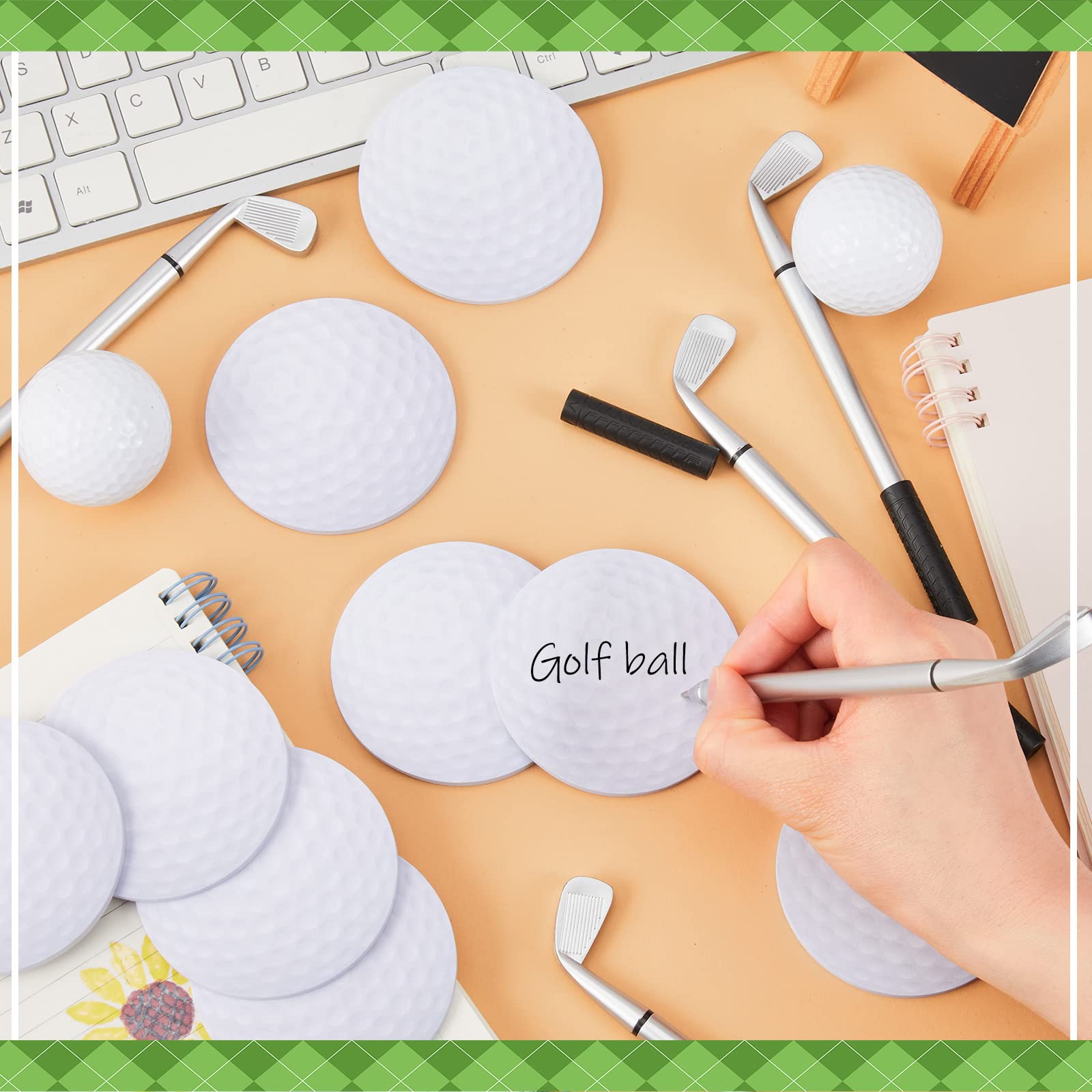 Estune 24 Set Golf Party Favors Include Club Pens Ball Sticky Note