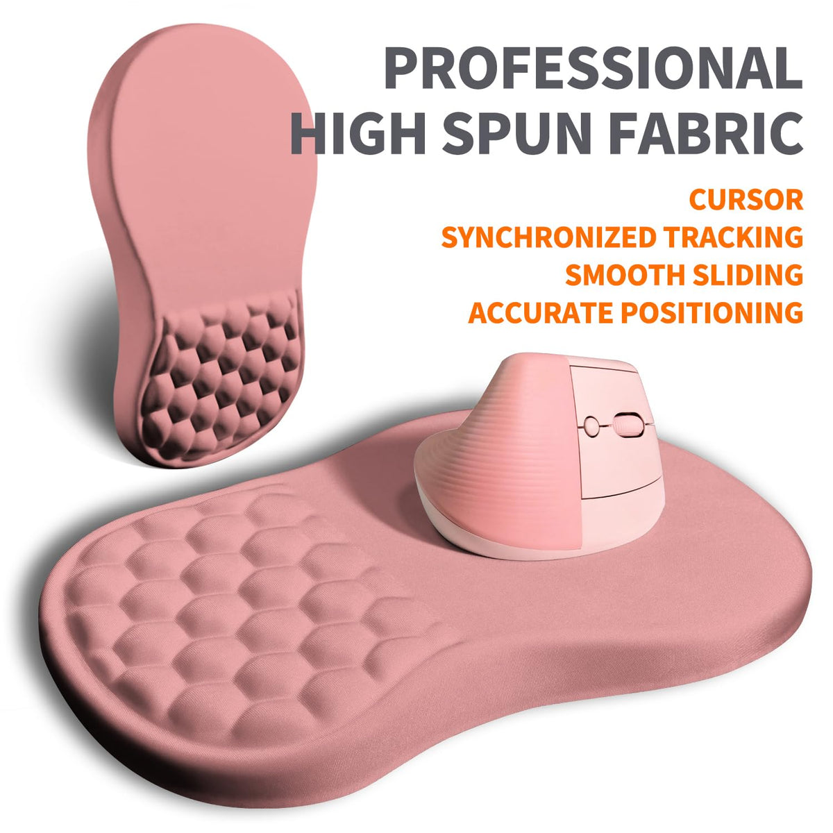 Armanza Ergonomic Joint Wrist Support Mouse Pad with Memory Foam Cushion Massage Bump, Carpal