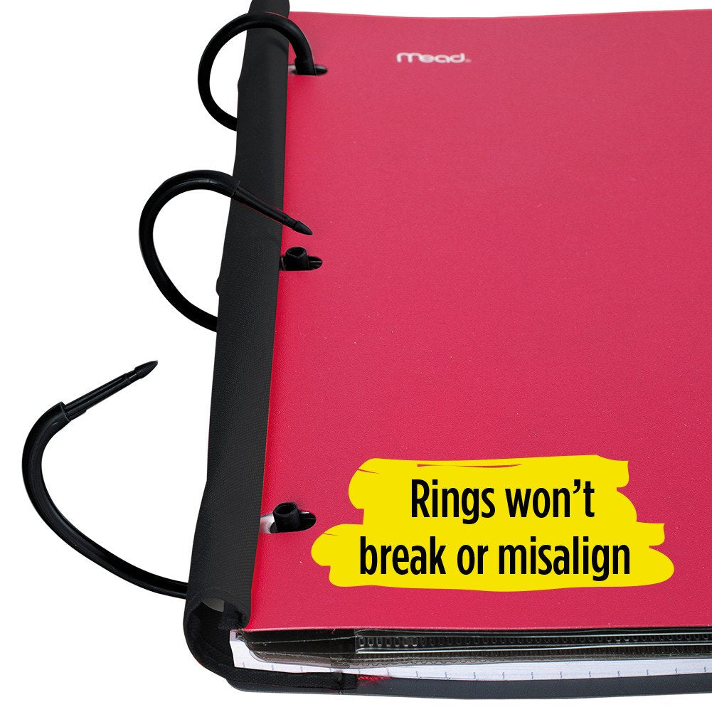 Five Star Flex Hybrid NoteBinder, 1 Inch Binder with Tabs, Notebook and 3 Ring Binder All-in-One