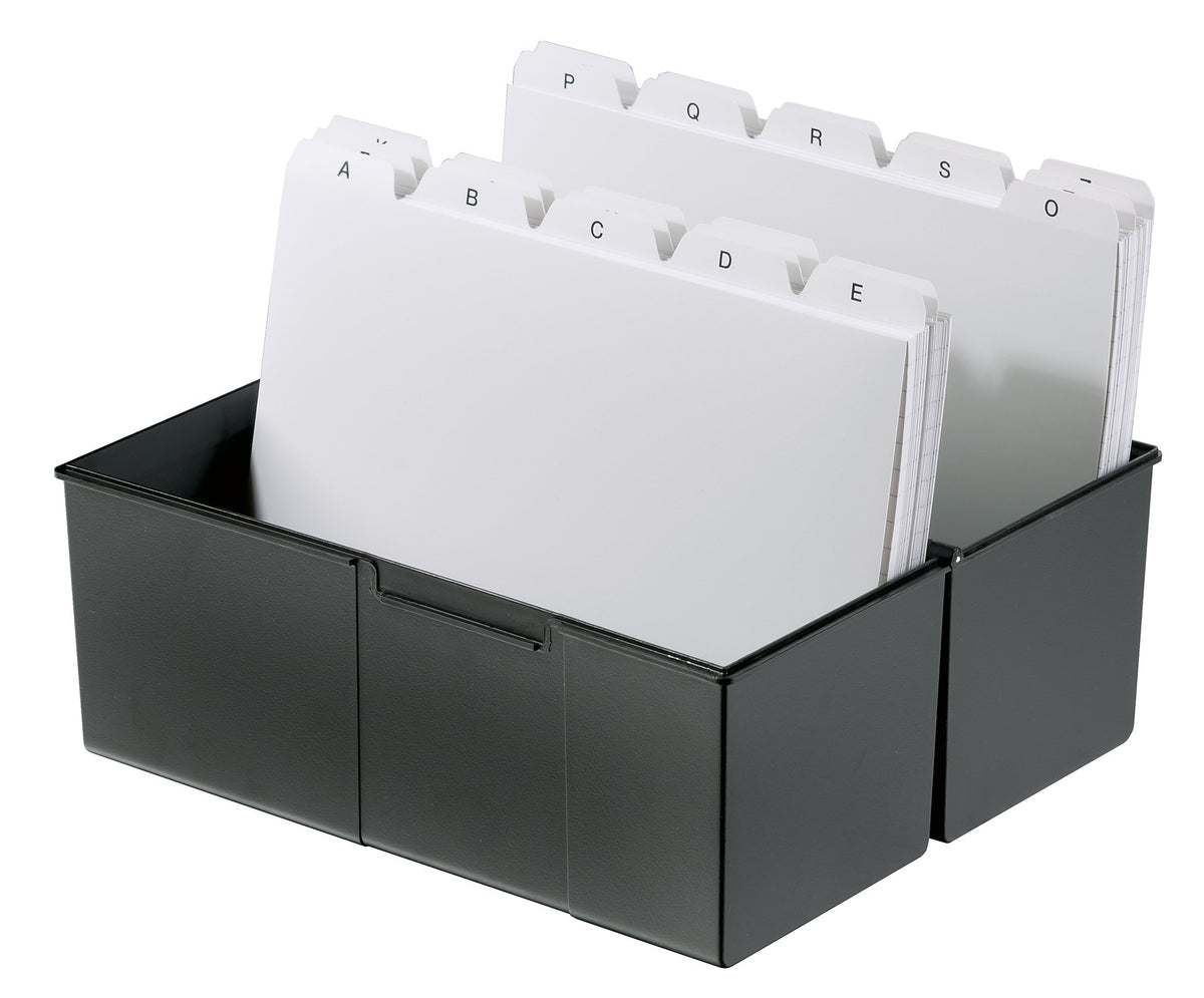 HAN 975-13, Card Index Box A5 Landscape. Innovative, Attractive Design Holds a Maximum of 500 Cards