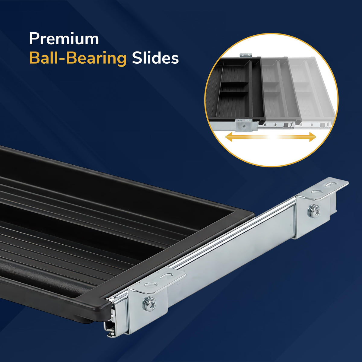 Mount-It! Under Desk Pencil Drawer, 21.25” W, Ball Bearing Slide-Out