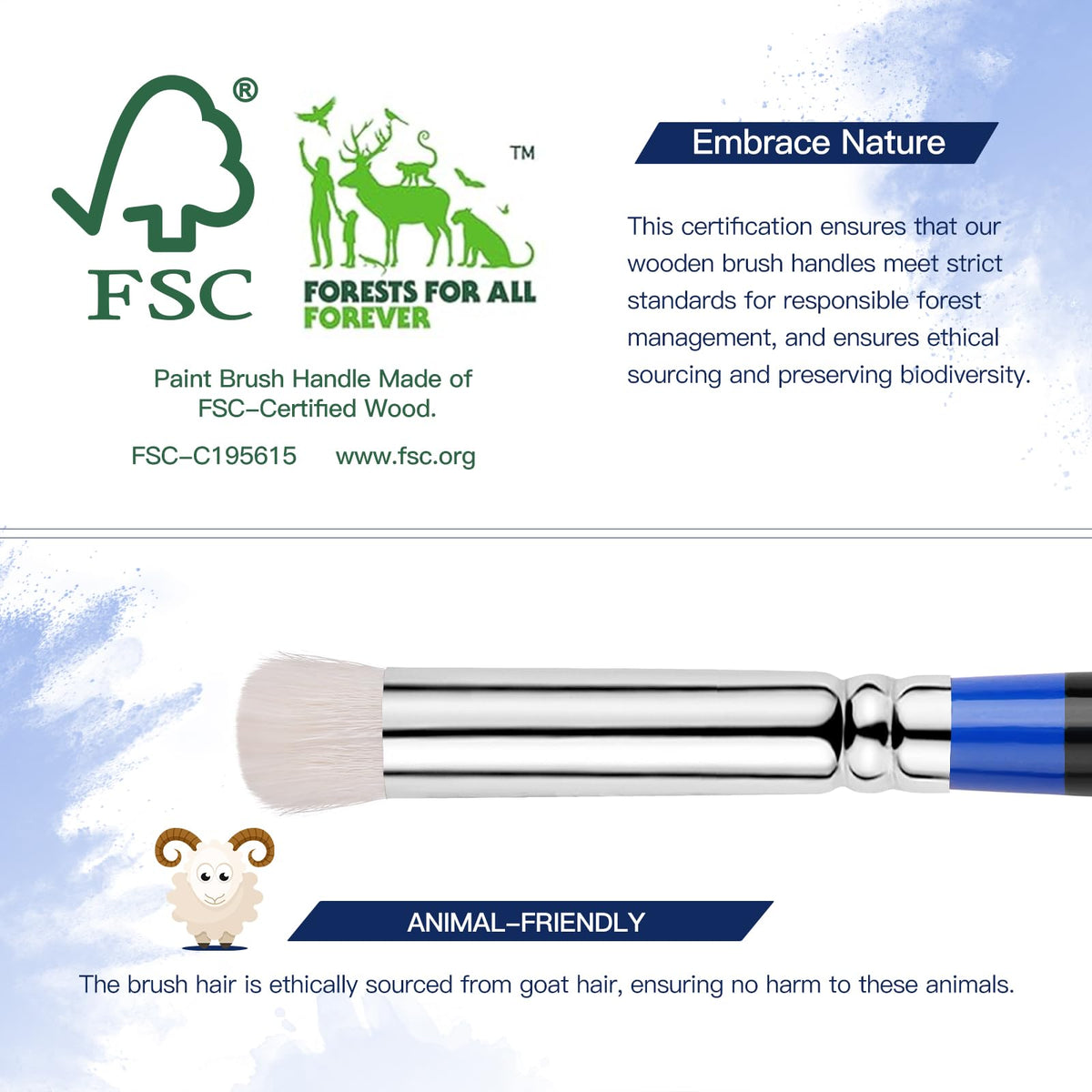 Golden Maple Dry Brushes for Miniature Painting - 6PC Drybrush Set Miniature Dry Brush for Model