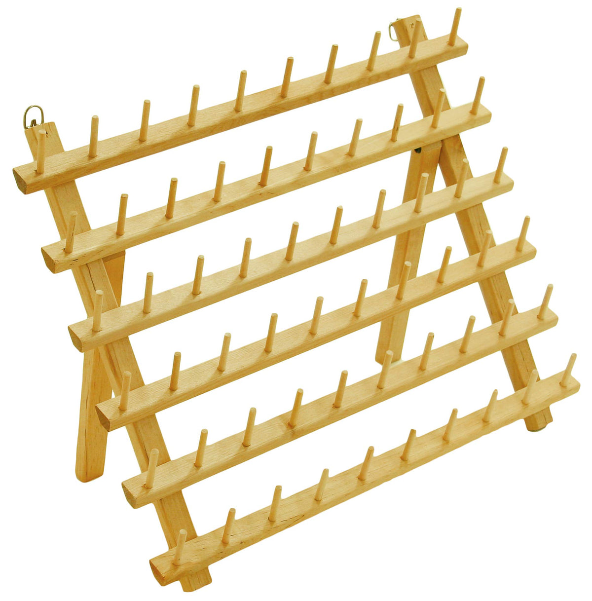 New ThreadNanny Wooden Thread Rack for Sewing - Quilting - Embroidery Spools and Mini Cones (60