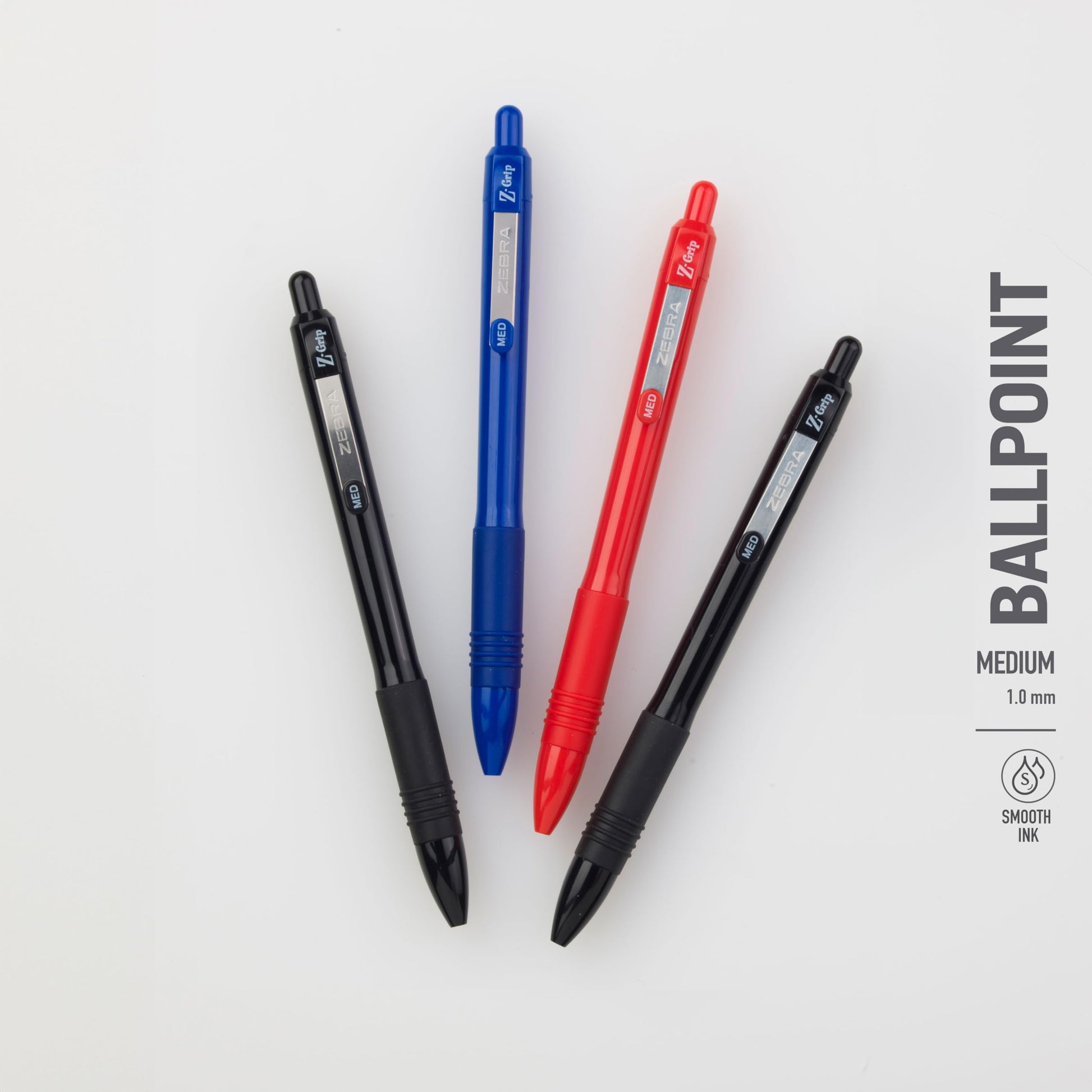 Zebra Pen Z-Grip Recycled Ballpoint Pen, Blue Ink, 1.0mm, 48 Bulk-Pack