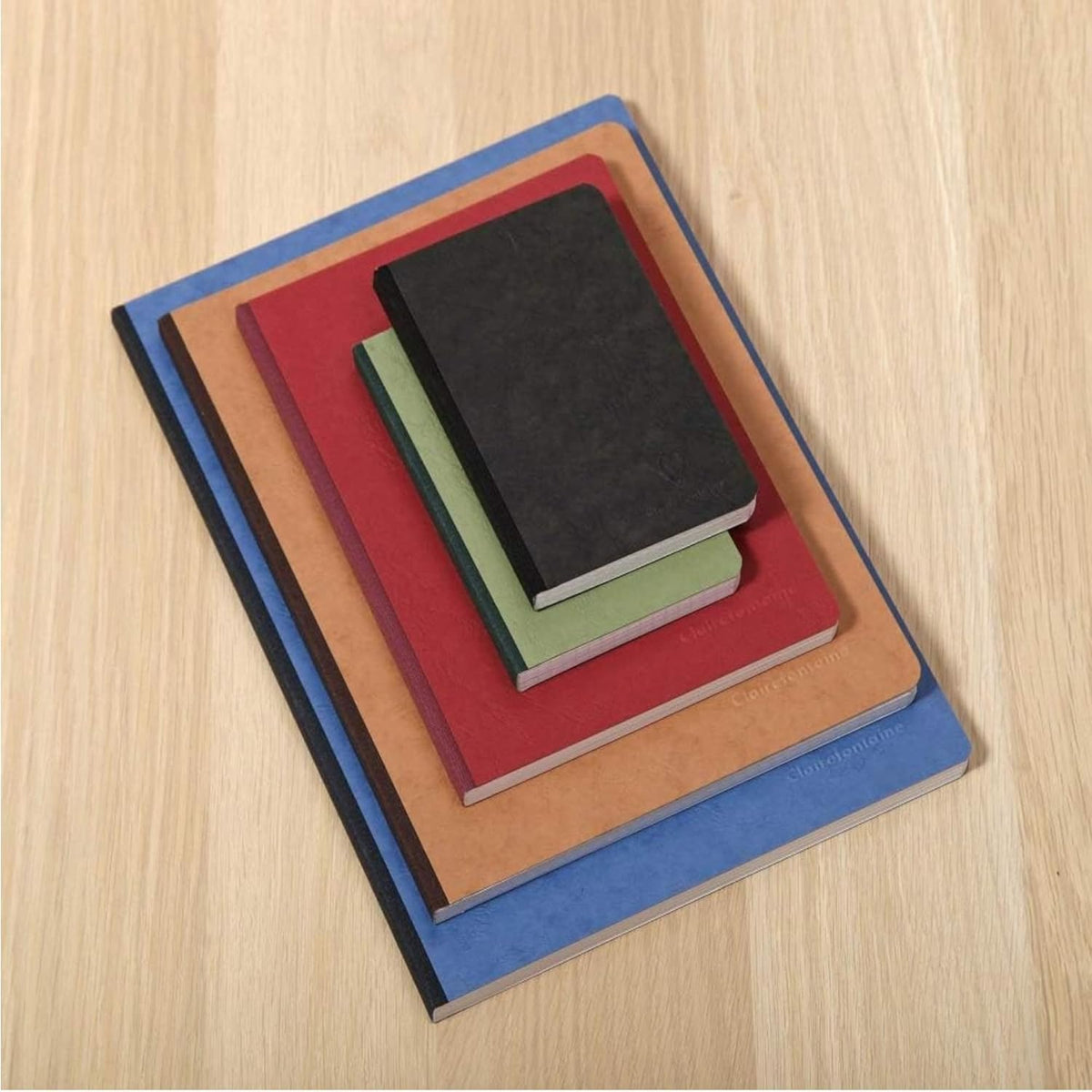Clairefontaine 'Age Bag' Clothbound Notebook, A4, Lined, 192 Pages - Red
