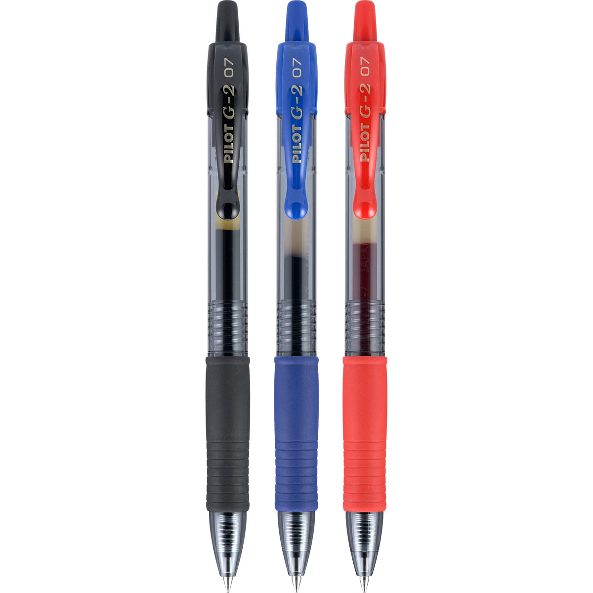 PILOT G2 Premium Gel Roller Pens, 1 mm, Tub of 36, Black, Blue, Red