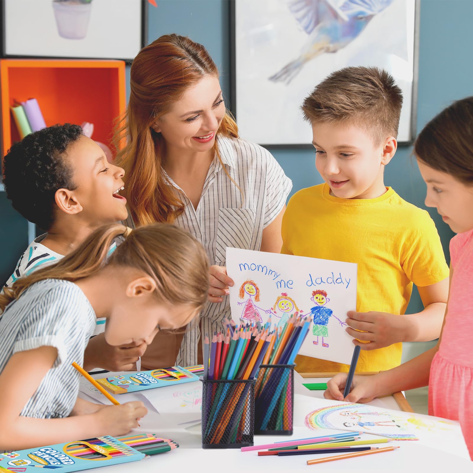 144 Count Colored Pencils for Kids, 12 Packs Colored Pencils Bulk 12 Colors