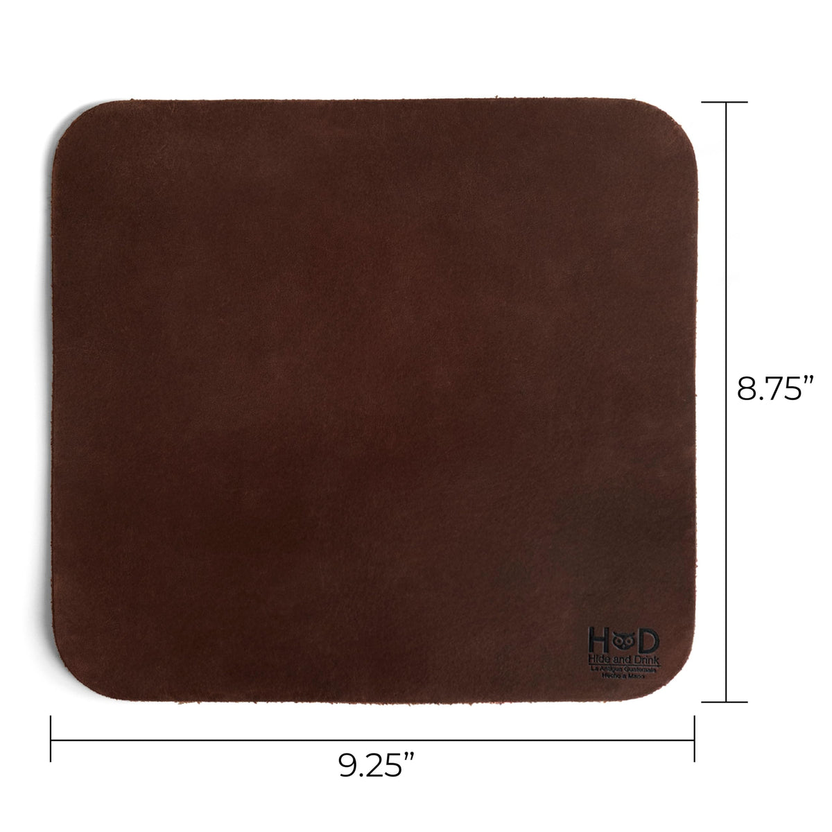 Hide & Drink Genuine Leather Mouse Pad, Anti Slip Leather Mousepad for Gaming, for Apple Magic