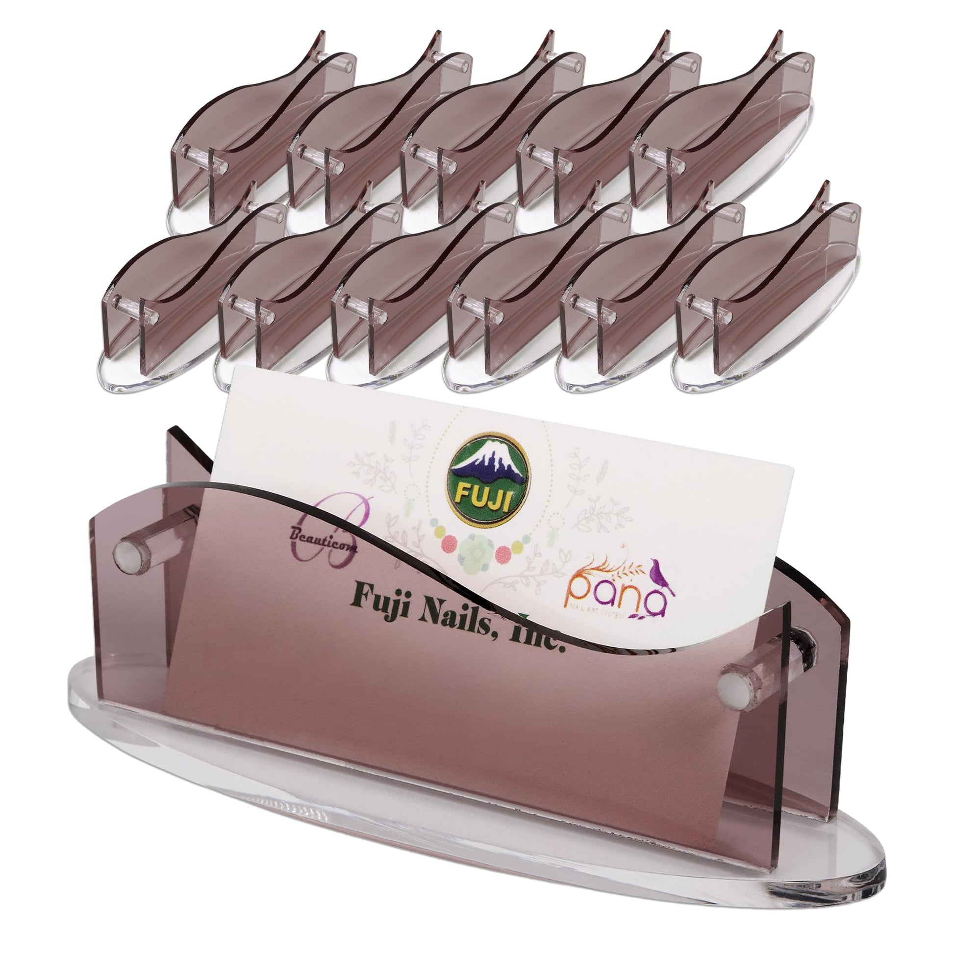 Beauticom Modern Style Business Card Holder Organizer Stand Display for Offices, Receptionist