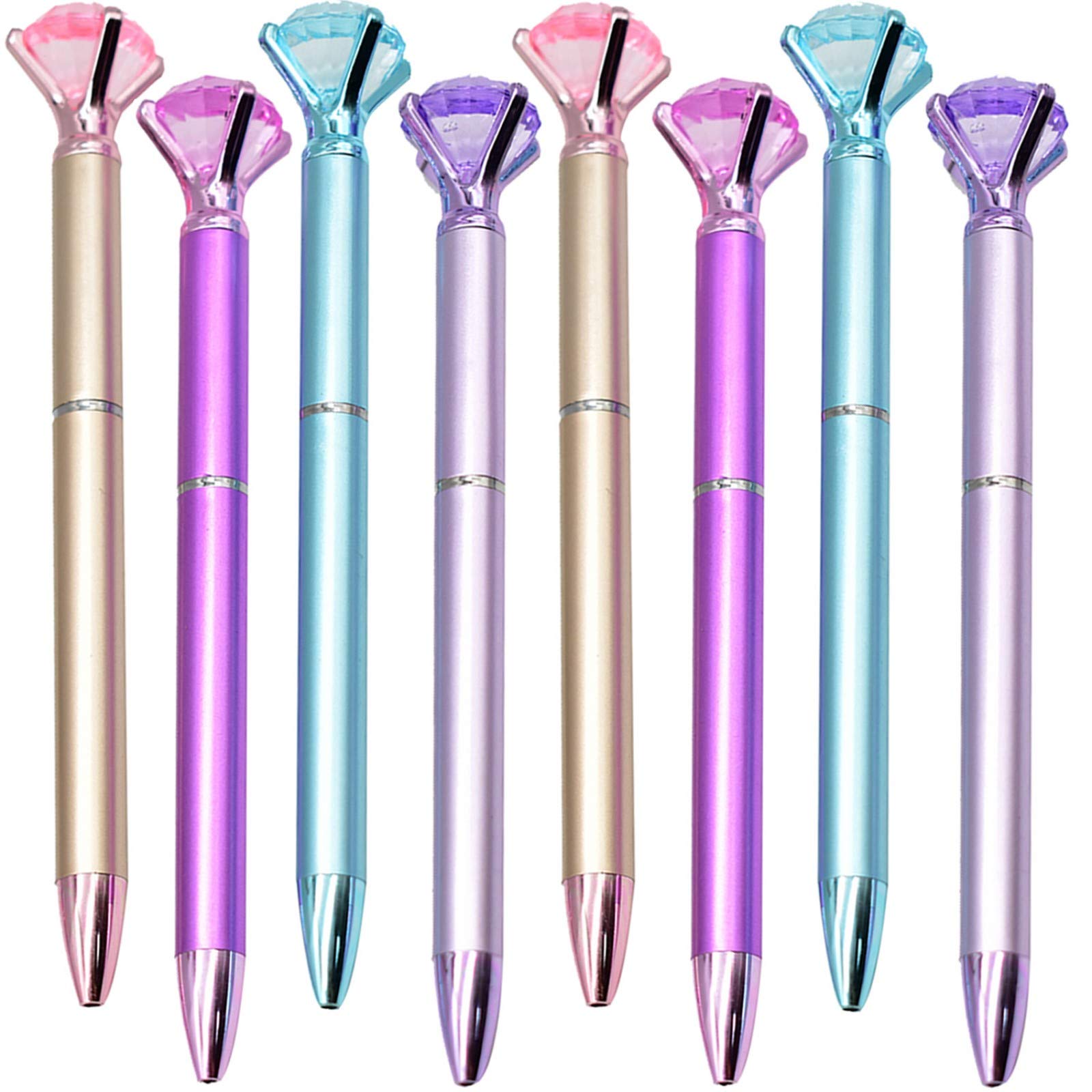 Maydahui 24 PCS Diamond Ballpoint Pen Black Ink Retractable Crystal Jewel