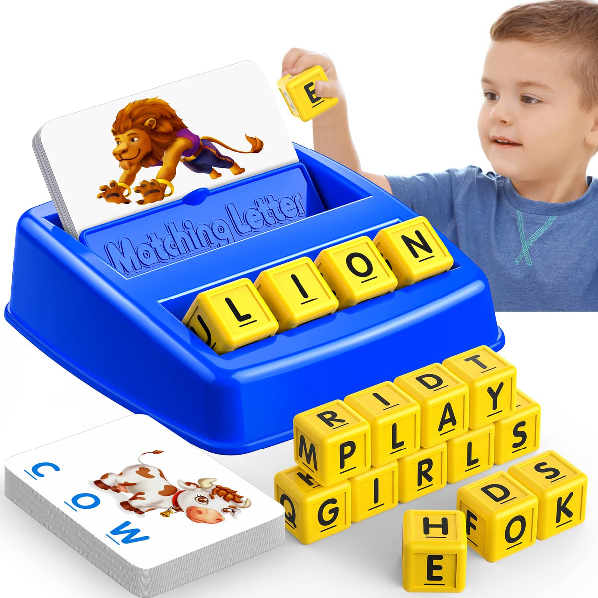 Learning Games for Kids Ages 3-8, Matching Letter Game for Kids Toys Ages 3-8 Educational Toys for