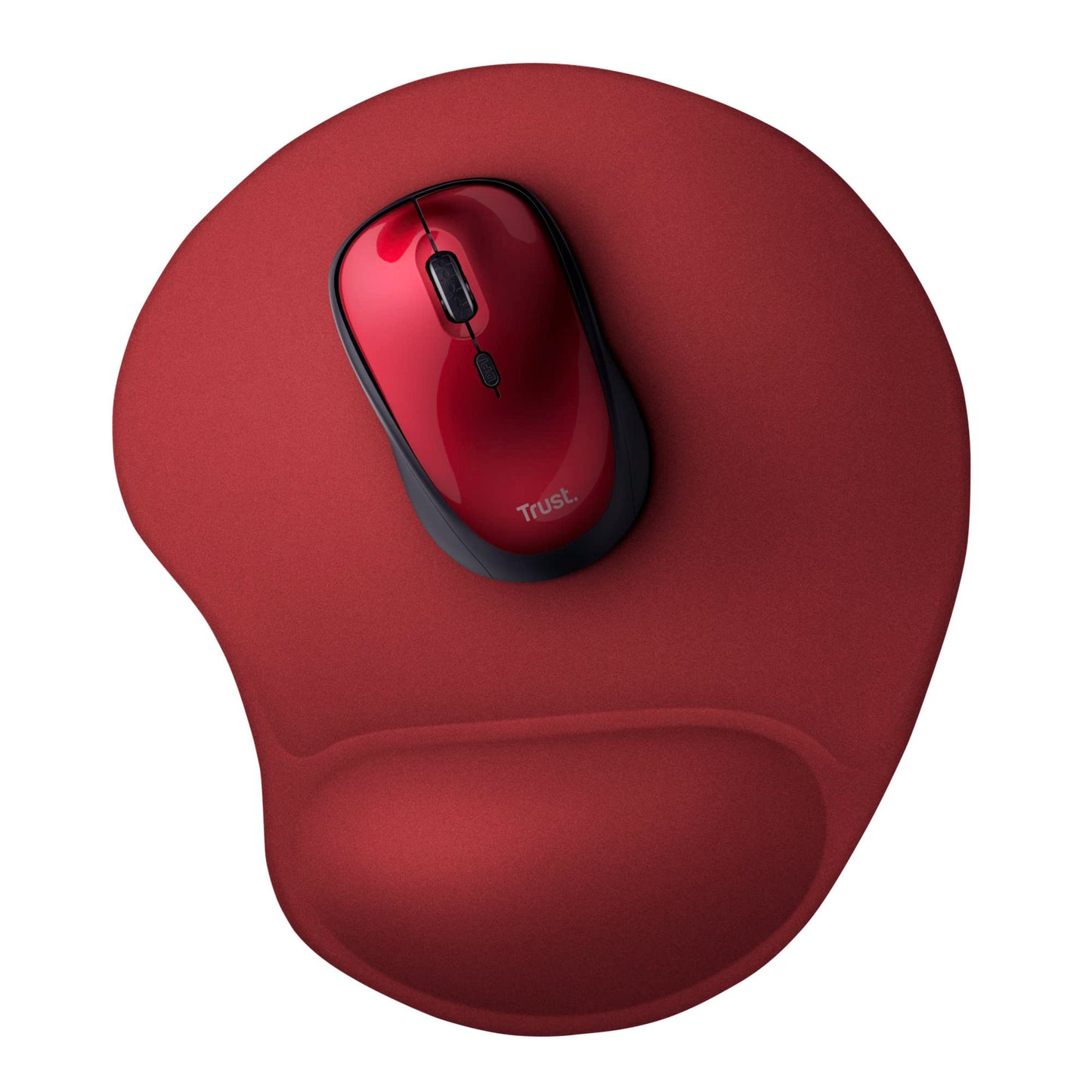Trust Bigfoot Gel Mouse Pad - Monotone Red