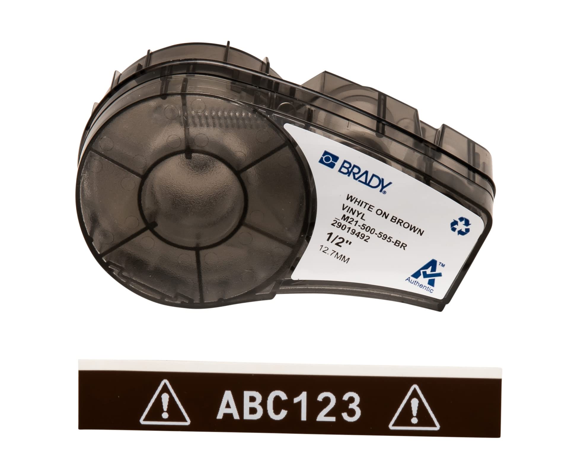 Brady Authentic (M21-500-595-BR) All-Weather Vinyl Label for Indoor/Outdoor ID, Lab and Equipment