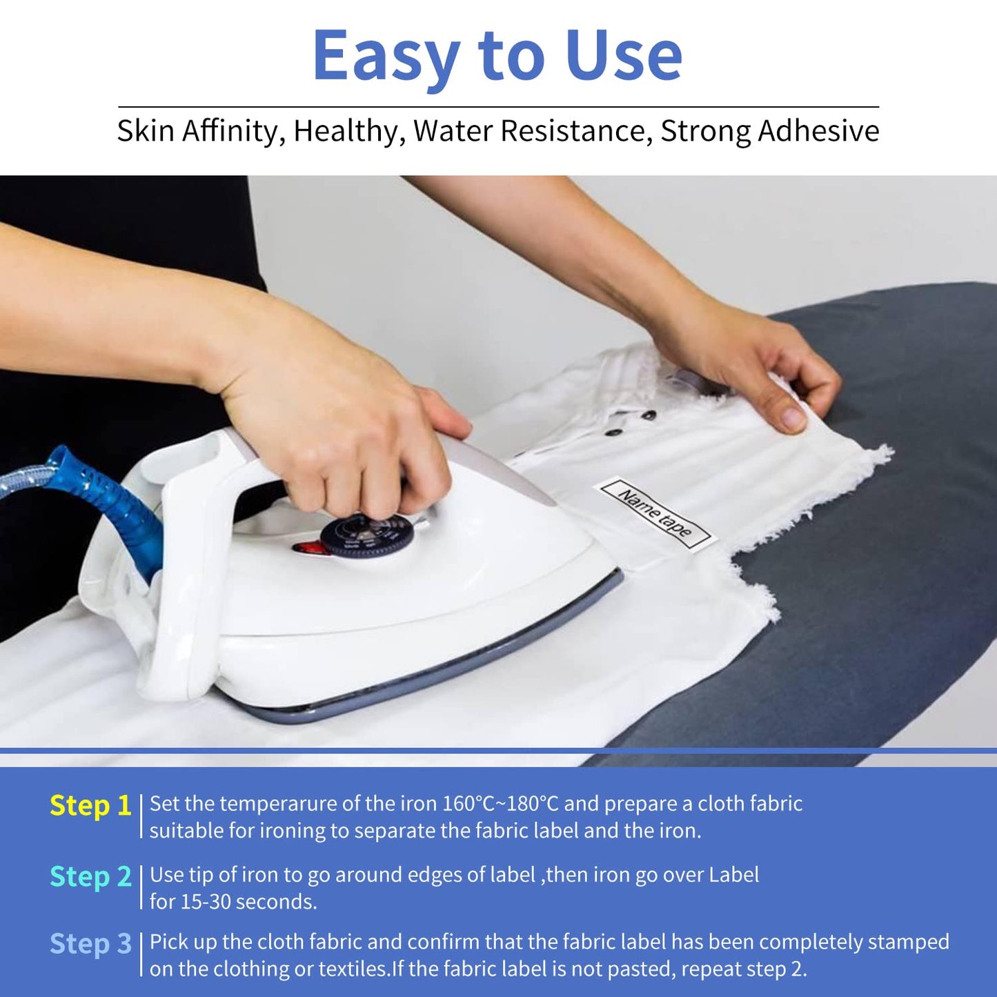 5-PK TZe-FA231 Replace for Brother P-Touch Fabric Iron-On Tape for Clothing