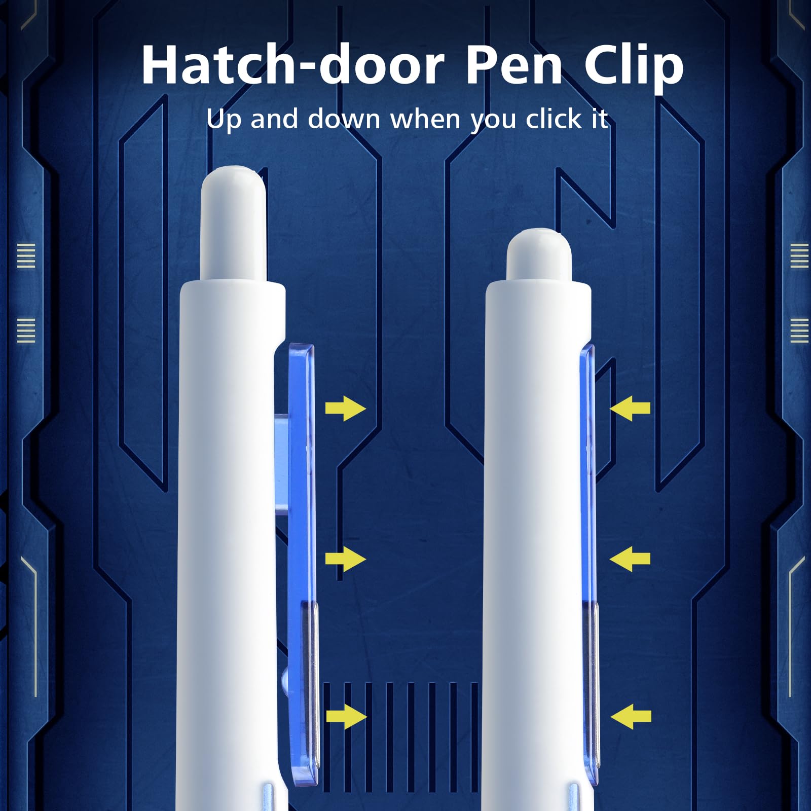 WRITECH Retractable Gel Ink Pens: Low Center of Gravity 0.7mm Medium Point Pen Multicolor with