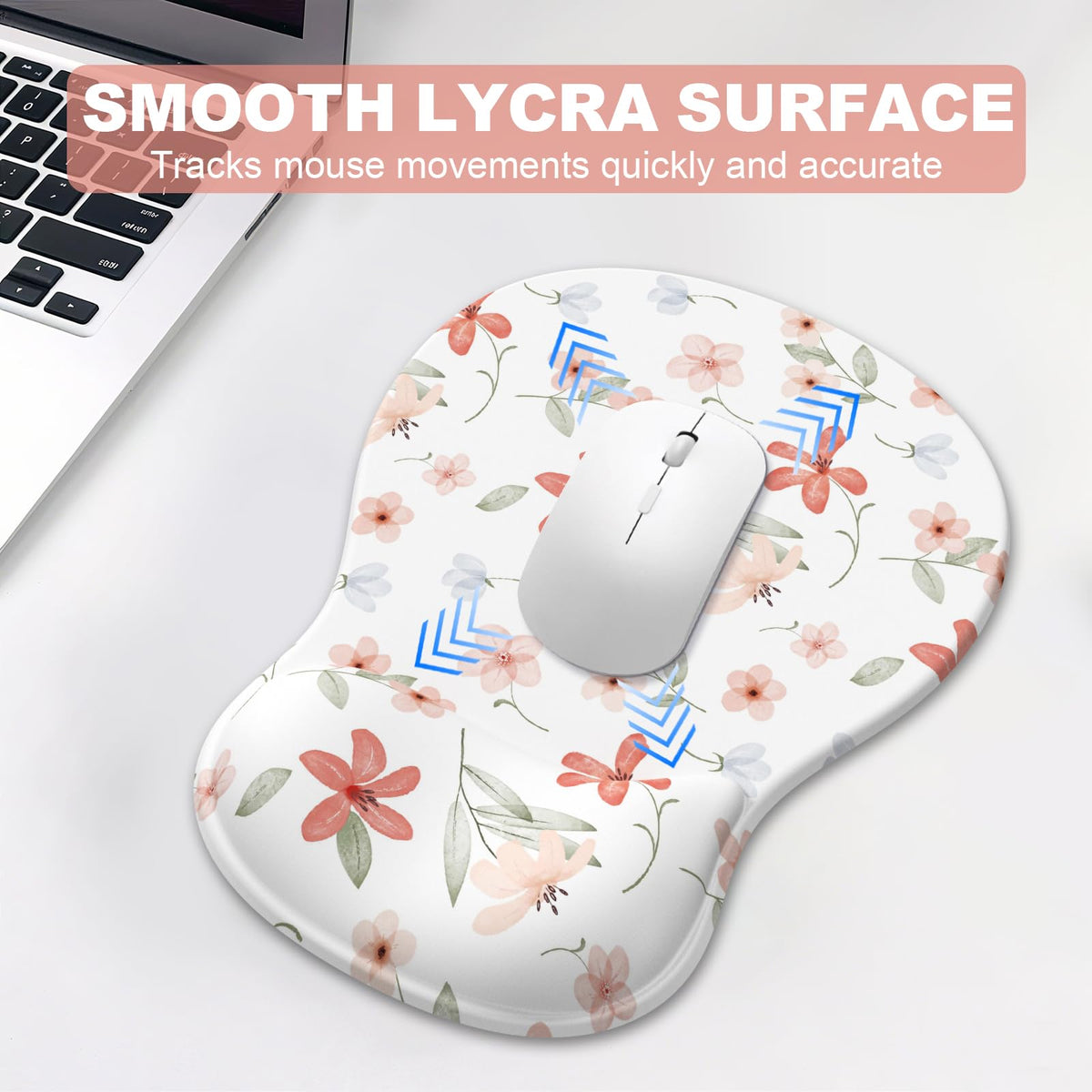 Ergonomic Mouse Pad with Wrist Rest and Keyboard Wrist Rest, Gel Mousepad