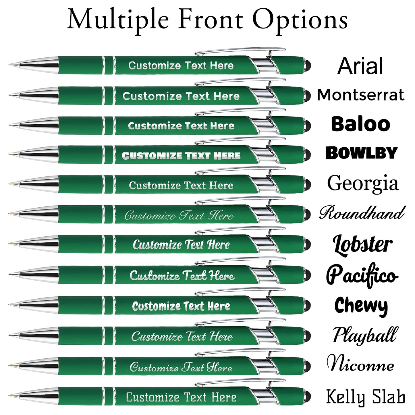 Up to 500 Personalized Pens Bulk Custom Ballpoint Pens with Business Name Message Logo, Customized
