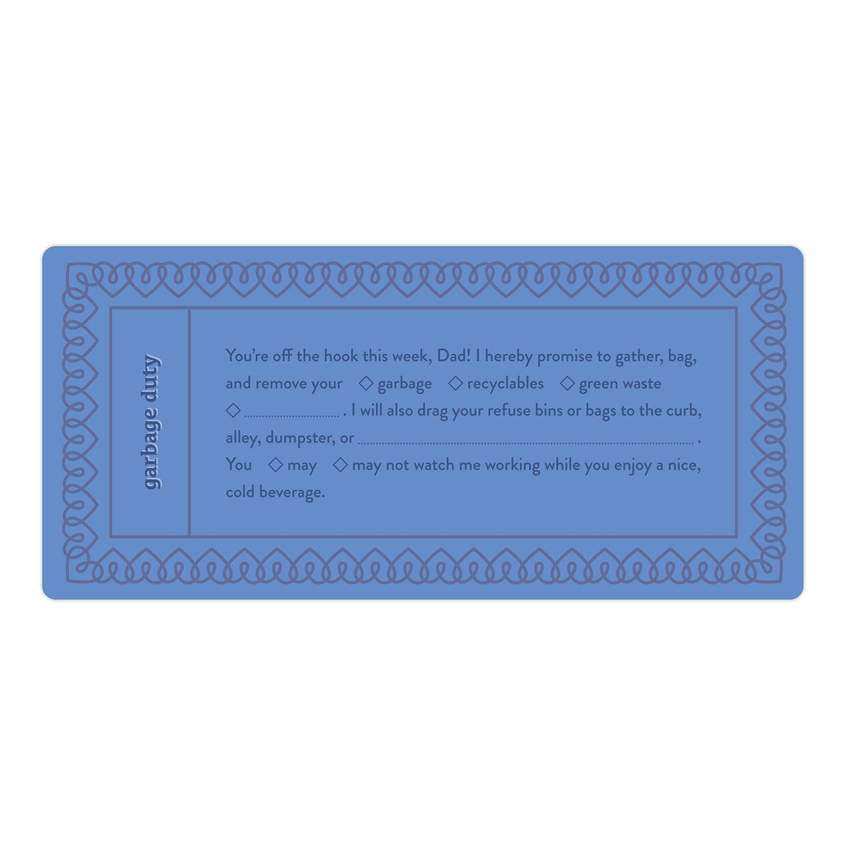 Knock Knock Fill in the Love Dad Vouchers, Book of 15 Unique Dad Coupons, 7.5 x 3.25-inches