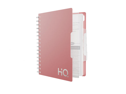 HQ Navneet Five Subject Spiral Wiro Bound Notebook |14.8cm x 21cm | Single Line | 300 Pages |