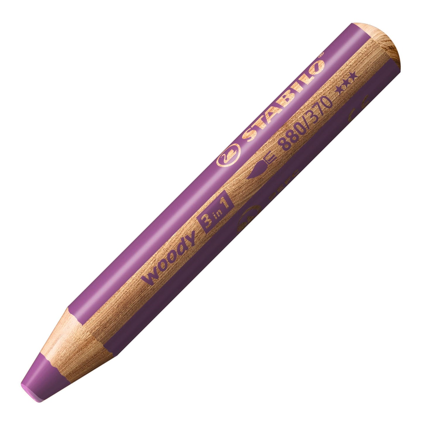 STABILO woody 3-in-1 - Multi-Talented Pencil - Pack of 6 - Birthday Edition - Unicorn - Assorted