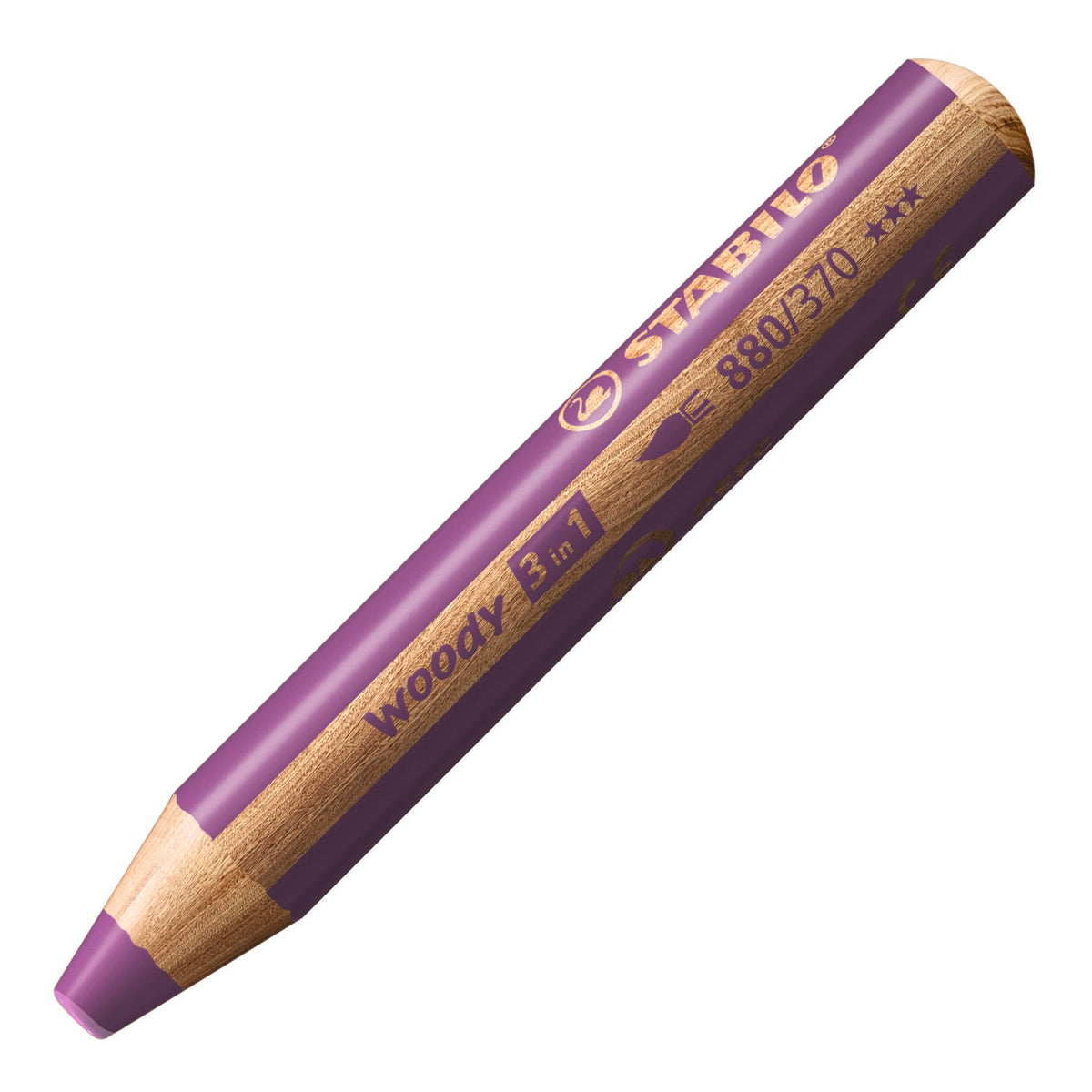 STABILO woody 3-in-1 - Multi-Talented Pencil - Pack of 6 - Birthday Edition - Unicorn - Assorted
