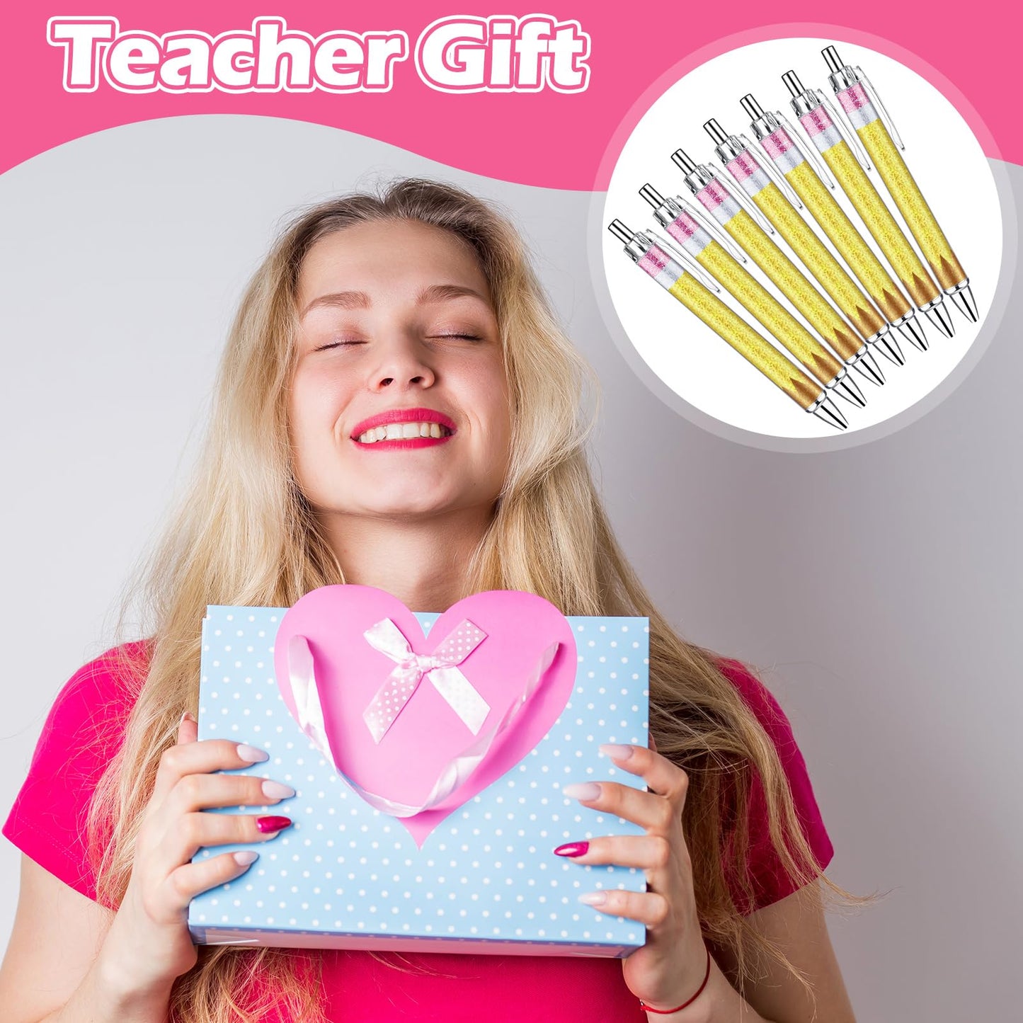 Motipuns 100 Pcs Teacher Pen Bulk Christmas Teacher Appreciation Gifts Bulk