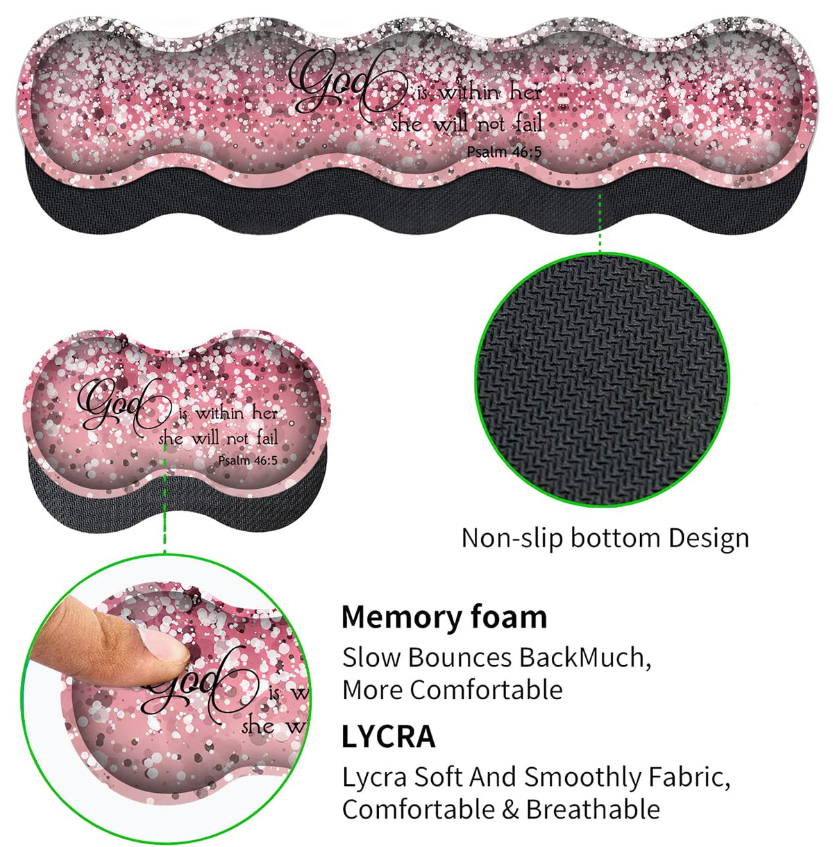 Desk Pad, Large Gaming Mouse Pad Extended Thick Writing Pads, Ergonomic Keyboard Wrist Rest with