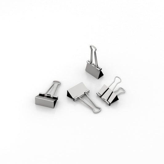 nctinystore Micro Silver Binder Clips Micro Metal Clamp 1/2 inch Width (Silver, 40 PCS) Micro Size