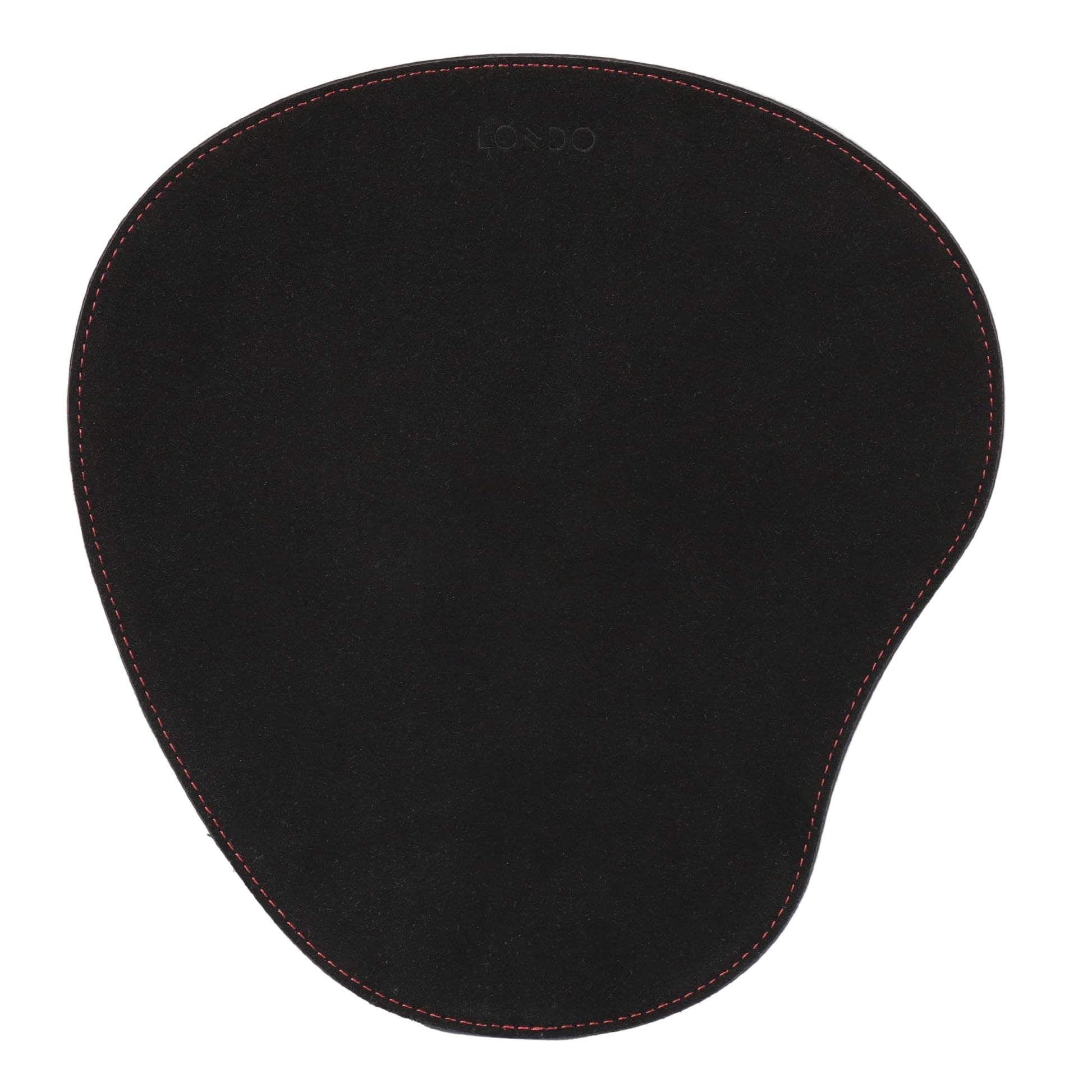Londo PU Leather Oval Shape Non-Slip Mousepad with Wrist Rest Support, Waterproof Surface, Comfort