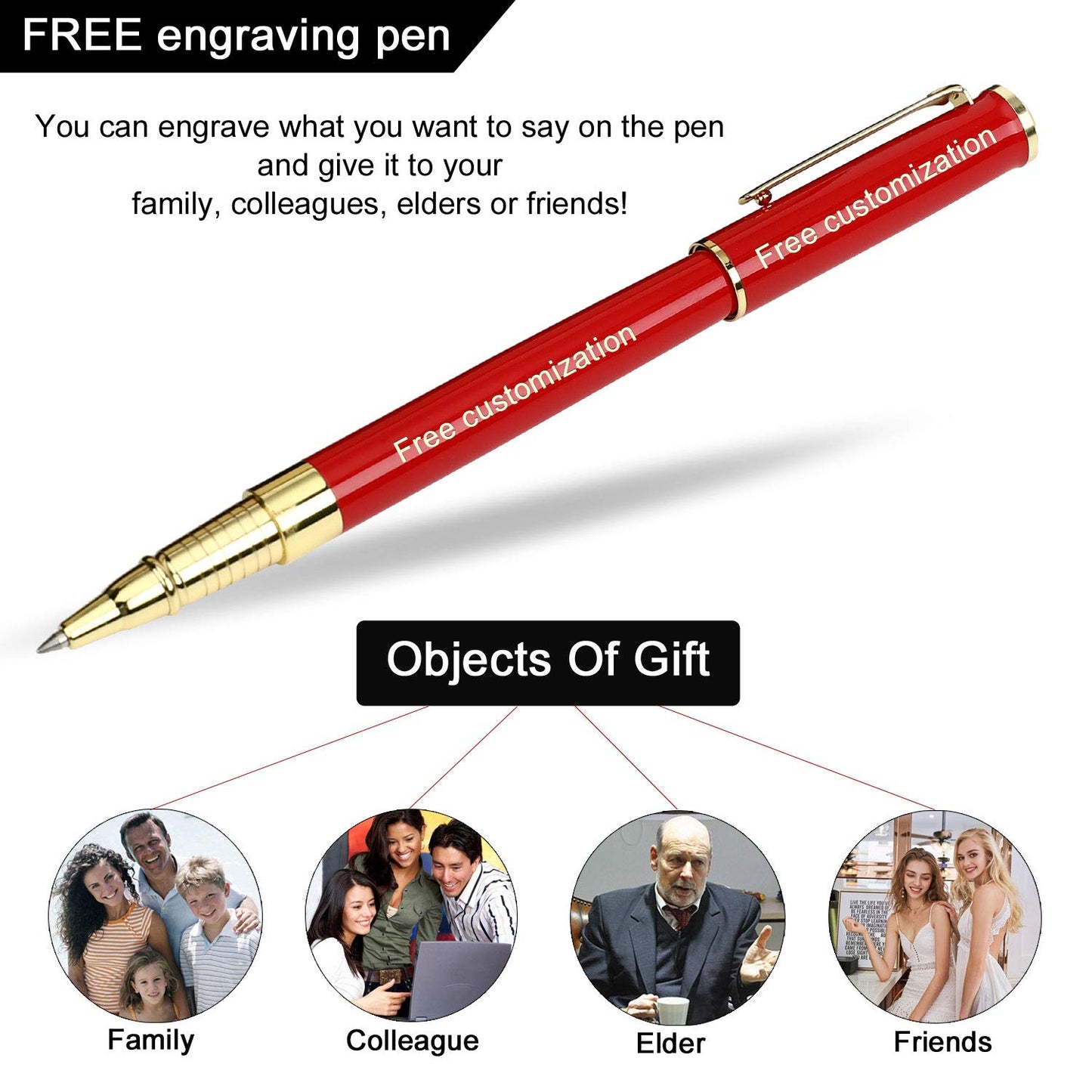 1314 Free Engraving pen Personalized custom pens Roller Ballpen, Ballpoint pen, Ball pen, Medium