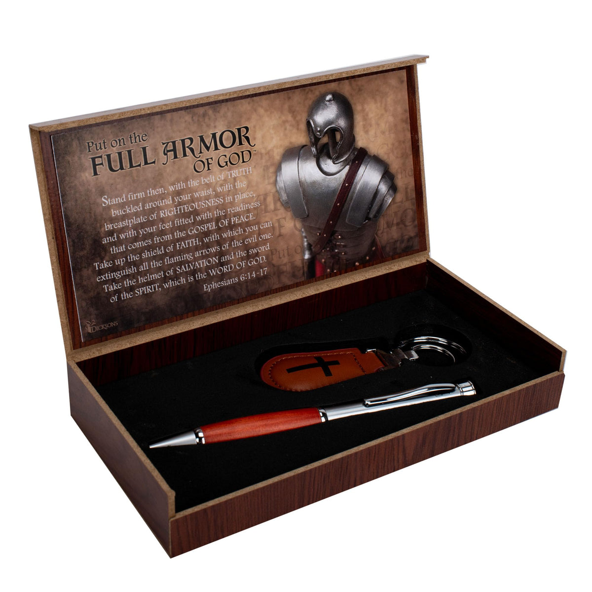 Dicksons Full Armor of God Inspirational 1 Presentation Boxes, 1 Red Grip Retractable Writing
