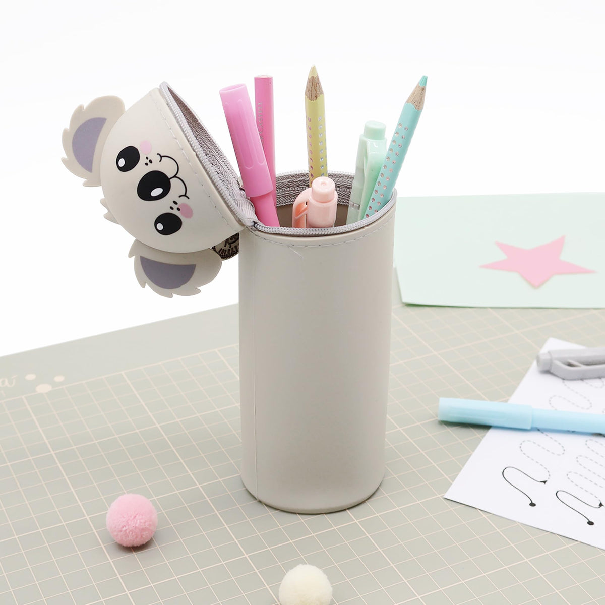 Lulubug Silicone Pencil Case, koala, L, koala