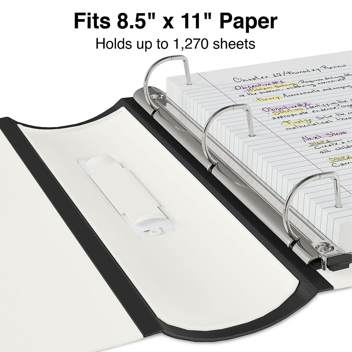 Staples Better 5-Inch D-Ring View Binder, Reinforced Spine