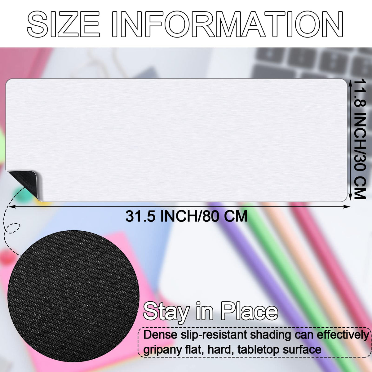 3 Pieces Sublimation Mouse Pads 32" x 12" Valentine's Mouse Pad Large DIY Board Game Mat with 2