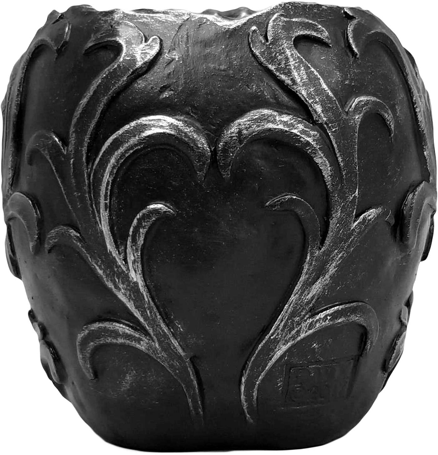 DWK Skull Victorian Gothic Decorative Pen Holder | Goth Office Supplies and Black Desk Organizers