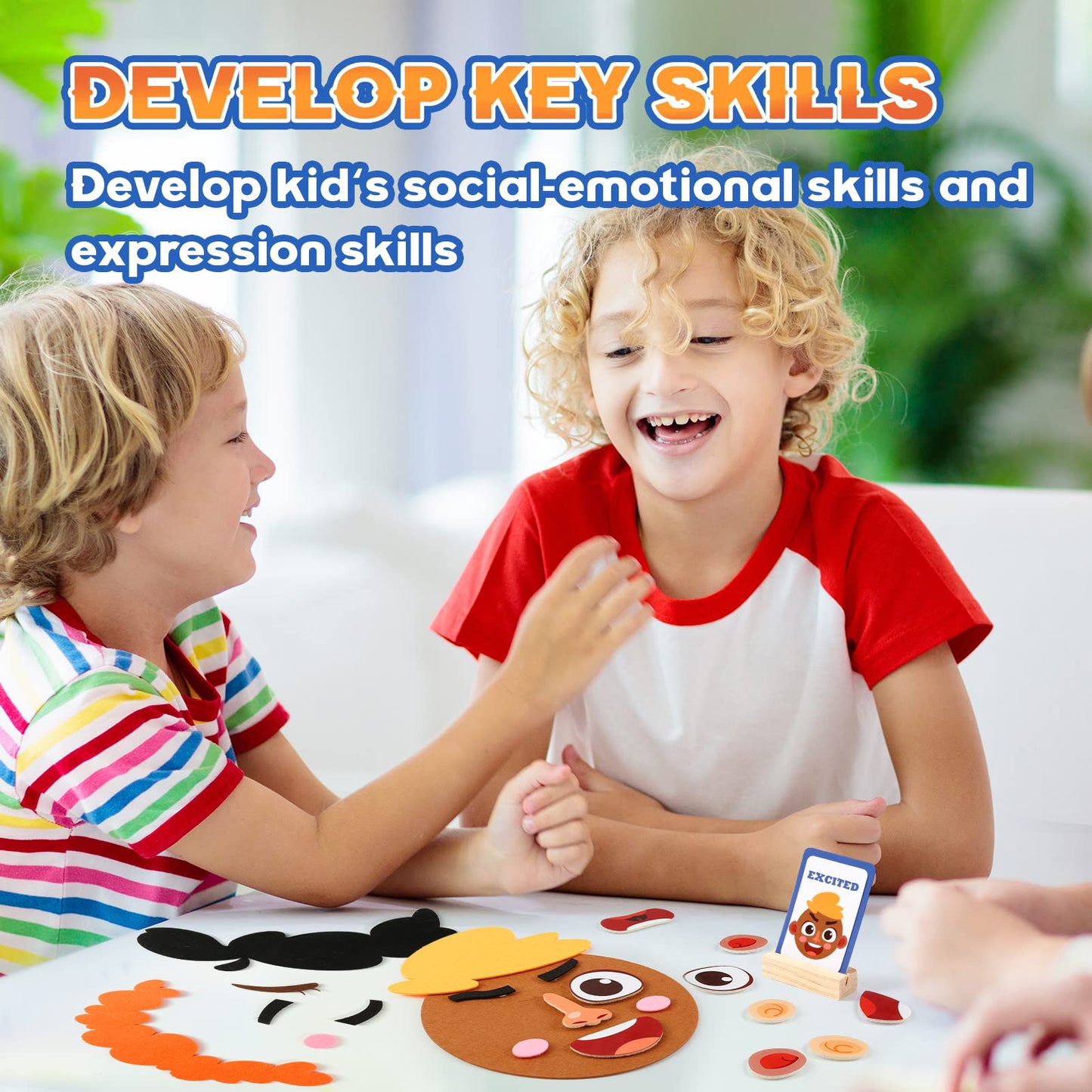 PP OPOUNT Social Emotional Learning Toy, Funny Faces Games