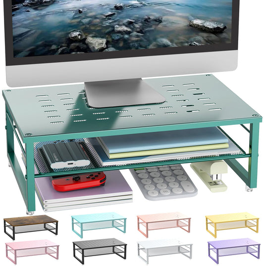 gianotter 2-Tier Metal Monitor Stand Riser